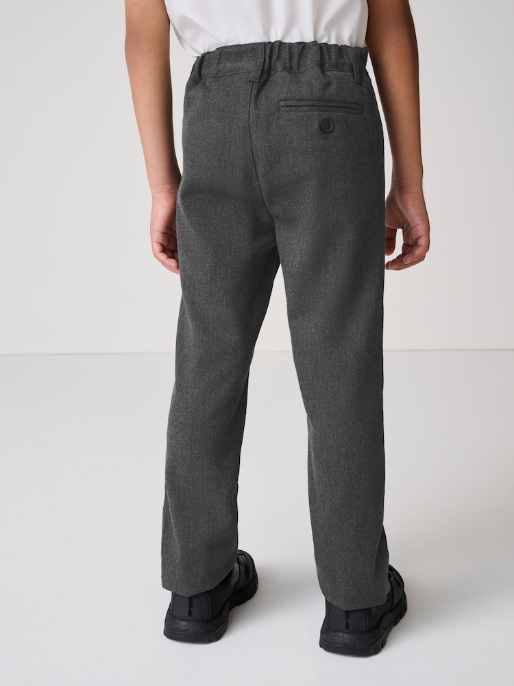 Clarks Grey Boys Slim Fit Fastening School Trousers - Image 2 of 14
