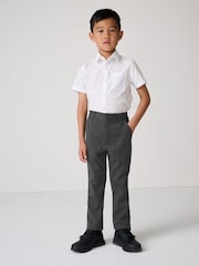 Clarks Grey Boys Slim Fit Fastening School Trousers - Image 4 of 14