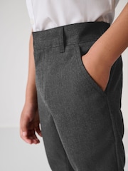 Clarks Grey Boys Slim Fit Fastening School Trousers - Image 6 of 14