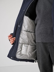 Clarks Navy Boys Shower Resistant Padded Tech Coat - Image 10 of 16