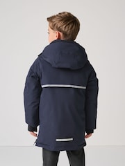 Clarks Navy Boys Shower Resistant Padded Tech Coat - Image 3 of 16