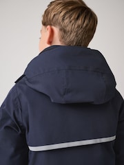 Clarks Navy Boys Shower Resistant Padded Tech Coat - Image 5 of 16