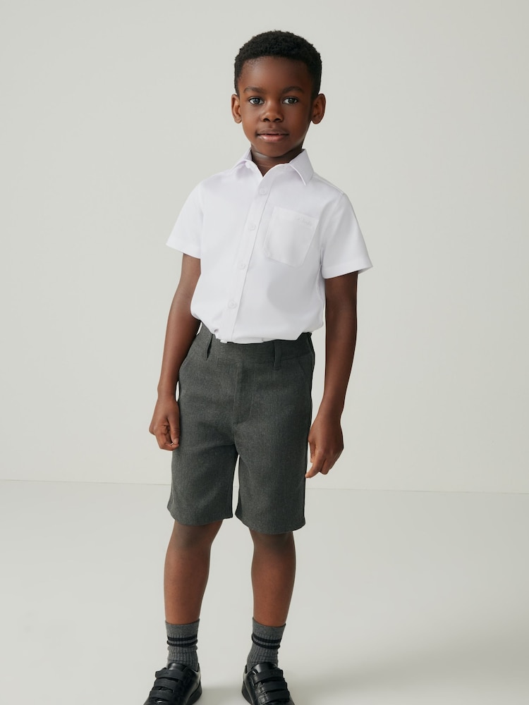Clarks Grey Boys Pull-On Regular School Shorts - Image 1 of 16