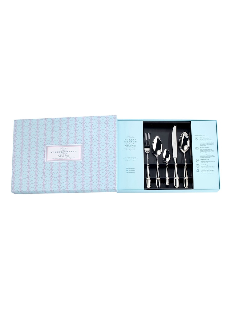 Arthur Price Stainless Steel Rivelin 34 Piece 8 Person Cutlery Set - Image 4 of 4
