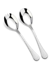 Arthur Price Stainless Steel Avalon Salad Serving Spoon & Fork - Image 4 of 5