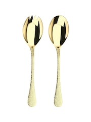 Arthur Price Champagne Gold Avalon Salad Serving Spoon & Fork - Image 2 of 5