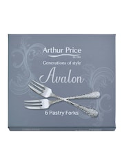 Arthur Price Set of 6 Stainless Steel Avalon Pastry Forks - Image 5 of 5
