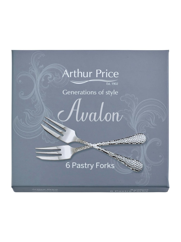 Arthur Price Set of 6 Stainless Steel Avalon Pastry Forks - Image 5 of 5