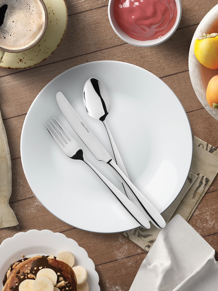 Arthur Price Stainless Steel Pure 76 Piece 8 Person Cutlery Set - Image 1 of 4
