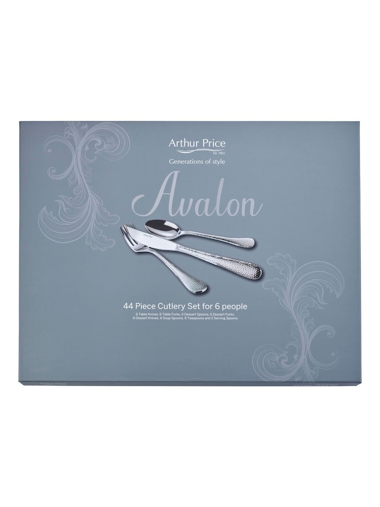 Arthur Price Stainless Steel Avalon 44 Piece 6 Person Cutlery Set - Image 4 of 4