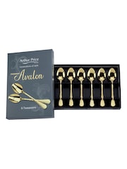 Arthur Price Champagne Gold Avalon Set of 6 Teaspoons - Image 4 of 5