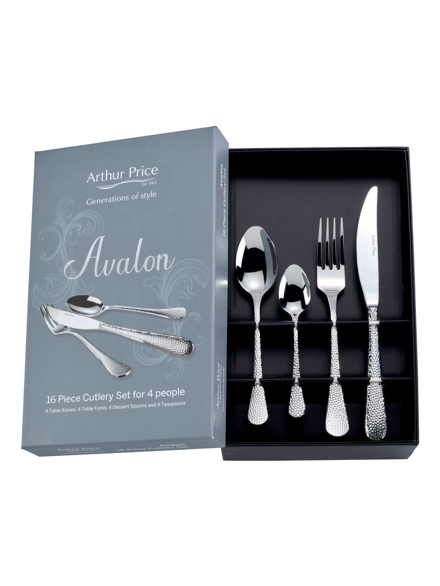 Buy Arthur Price Set of 4 Stainless Steel Avalon 16 Piece 4 Person
