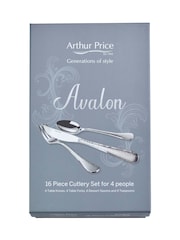Arthur Price Set of 4 Stainless Steel Avalon 16 Piece 4 Person Cutlery Set - Image 4 of 4