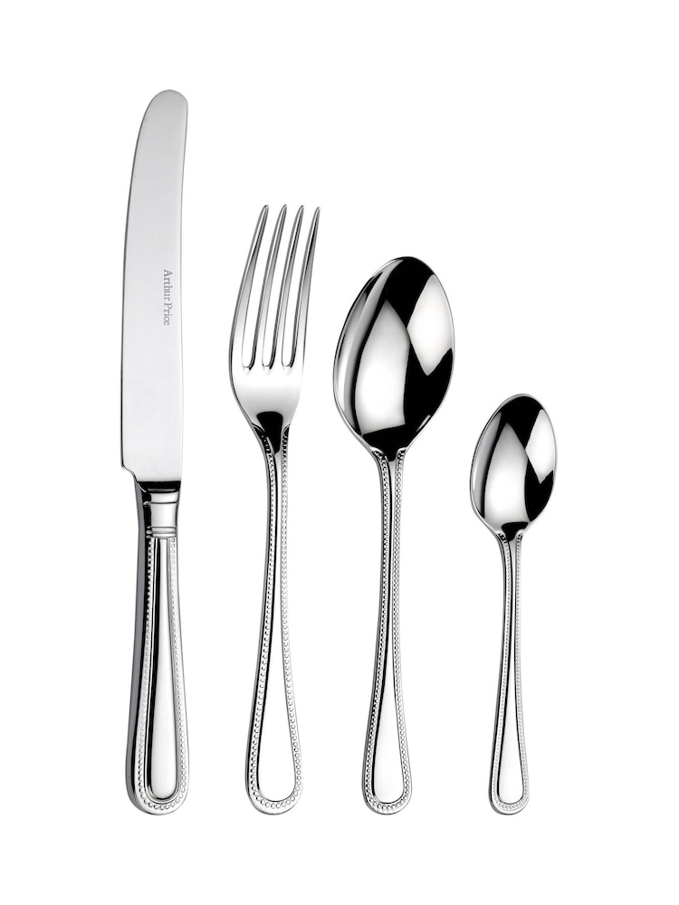 Arthur Price Stainless Steel Bead 48 Piece 12 Person Cutlery Set - Image 2 of 4