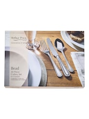Arthur Price Stainless Steel Bead 48 Piece 12 Person Cutlery Set - Image 4 of 4