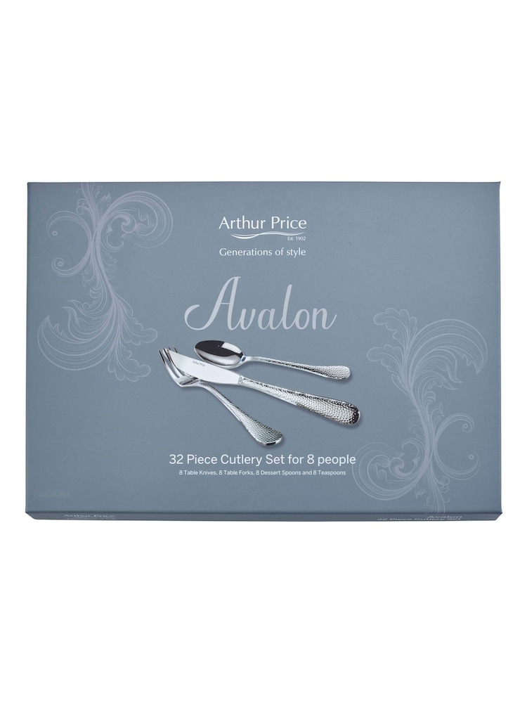 Arthur Price 32 Piece Stainless Steel Avalon 8 Person Cutlery Set - Image 4 of 4