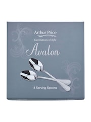 Arthur Price Set of 4 Stainless Steel Avalon Serving Spoons - Image 5 of 5