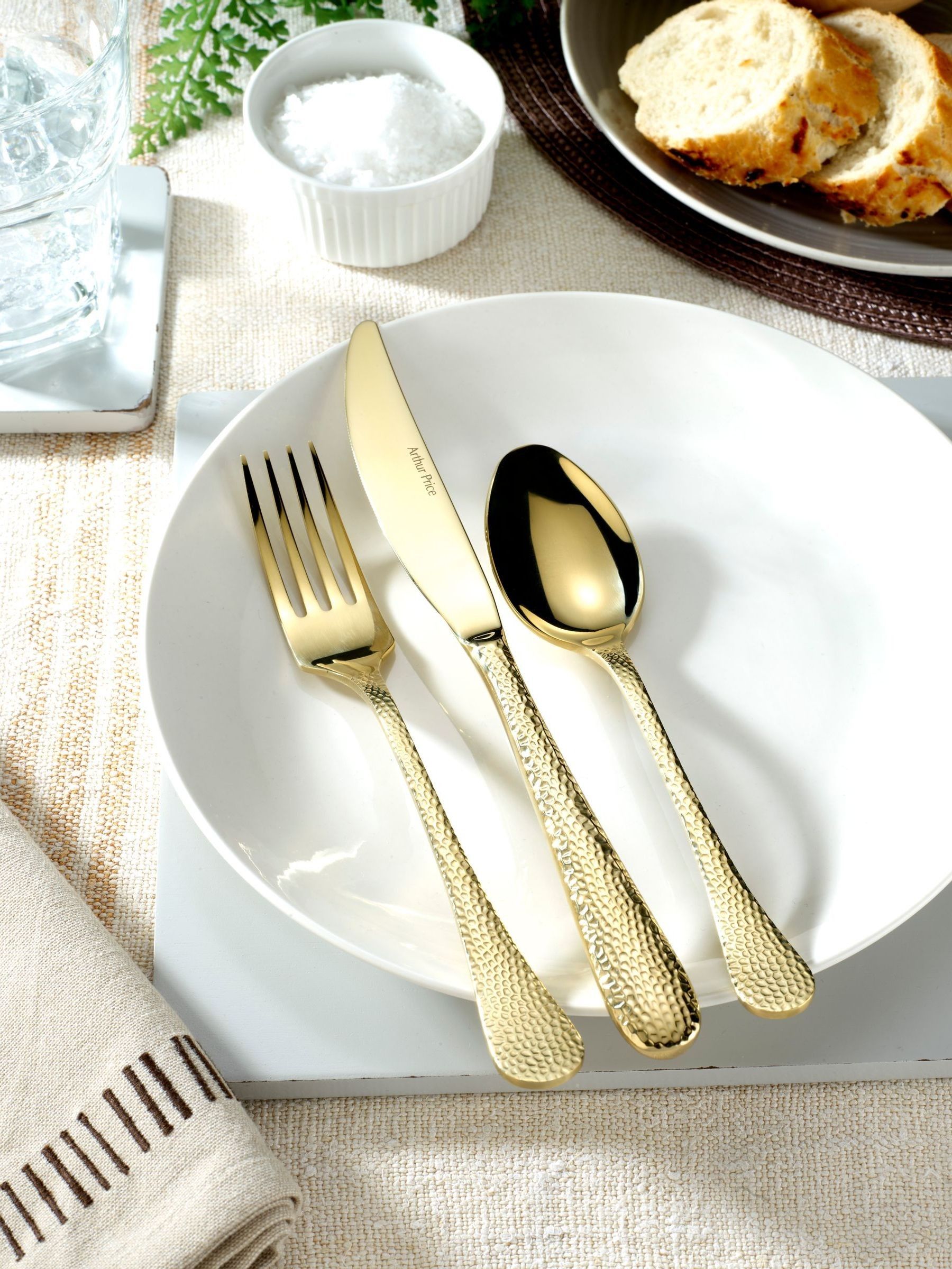 Arthur Price Unisex Gold 'Champagne Avalon' Stainless Steel 44 Piece 6 Person Gift Boxed Cutlery Set In - Image 5