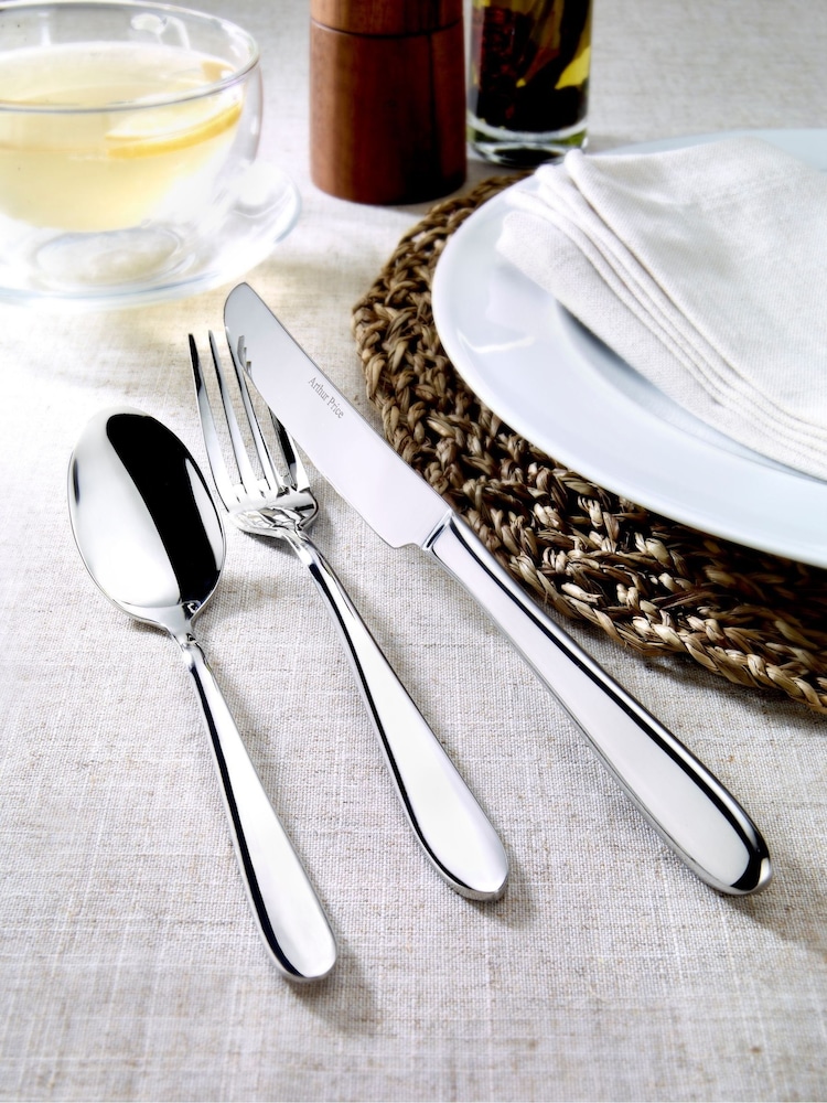 Arthur Price Stainless Steel Willow 58 Piece 8 Person Cutlery Set - Image 1 of 3
