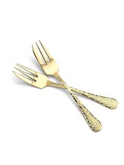 Arthur Price Champagne Gold Avalon Set of 6 Pastry Forks - Image 4 of 6