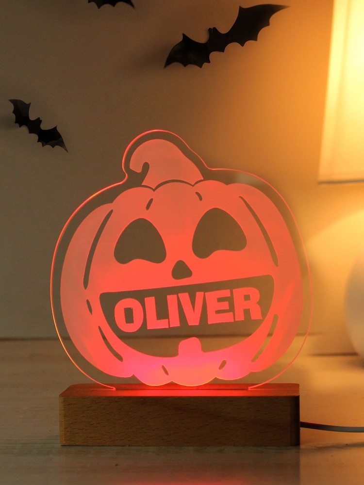Personalised Pumpkin Outdoor LED Light by PMC - Image 2 of 3