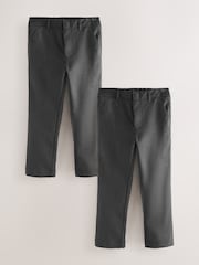 Clarks Grey Trousers 2 Pack - Image 1 of 9