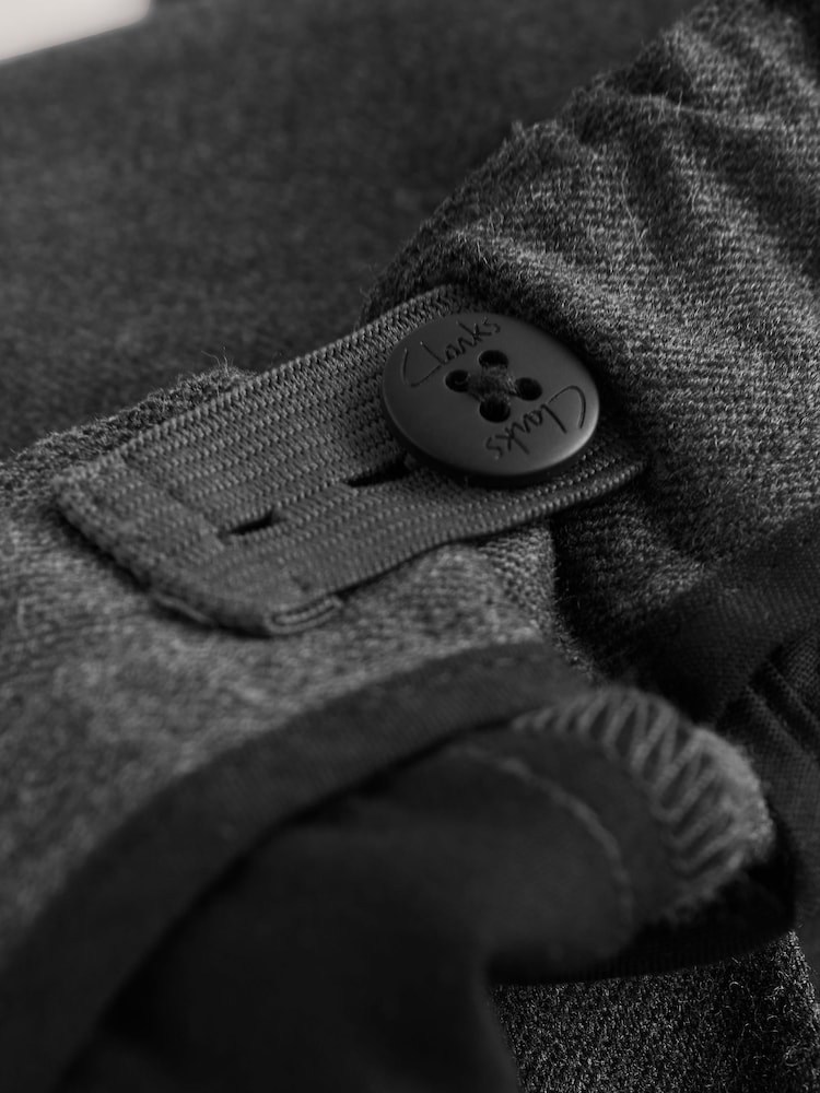 Clarks Grey Trousers 2 Pack - Image 9 of 9