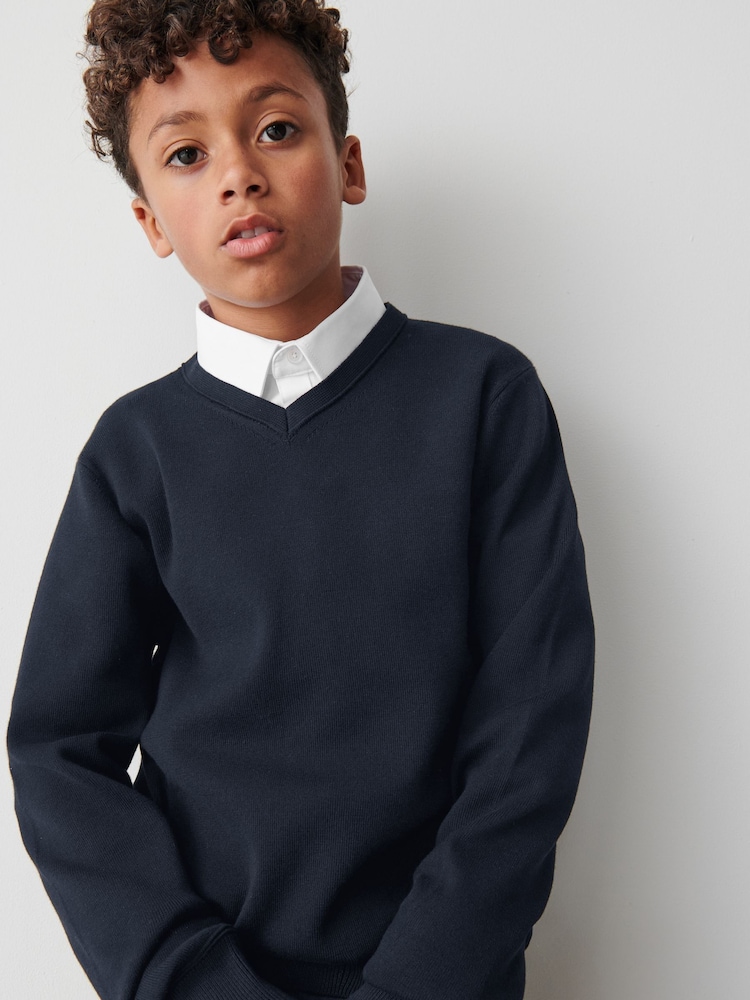 siva - Clarks Unisex Knitted School Jumper - Slika 1 iz 10 siva - Clarks Unisex Knitted School Jumper - Slika 1 iz 10