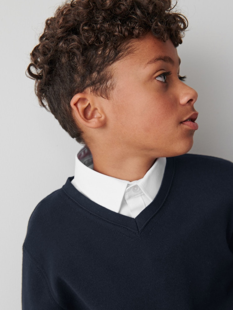 siva - Clarks Unisex Knitted School Jumper - Slika 2 iz 10 siva - Clarks Unisex Knitted School Jumper - Slika 2 iz 10
