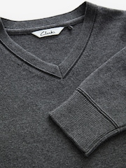 siva - Clarks Unisex Knitted School Jumper - Slika 9 iz 10