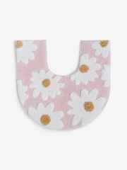 Pink Daisy 100% Cotton Pedestal Mat - Image 4 of 4