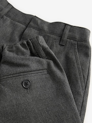 Clarks Grey Regular Boys Fastening School Shorts 2 Pack - Image 6 of 7