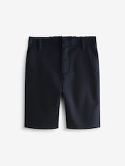 Clarks Navy Regular Boys Fastening School Shorts 2 Pack - Image 4 of 8