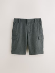 Clarks Grey Regular Boys Cargo Pull On School Shorts - Image 6 of 7