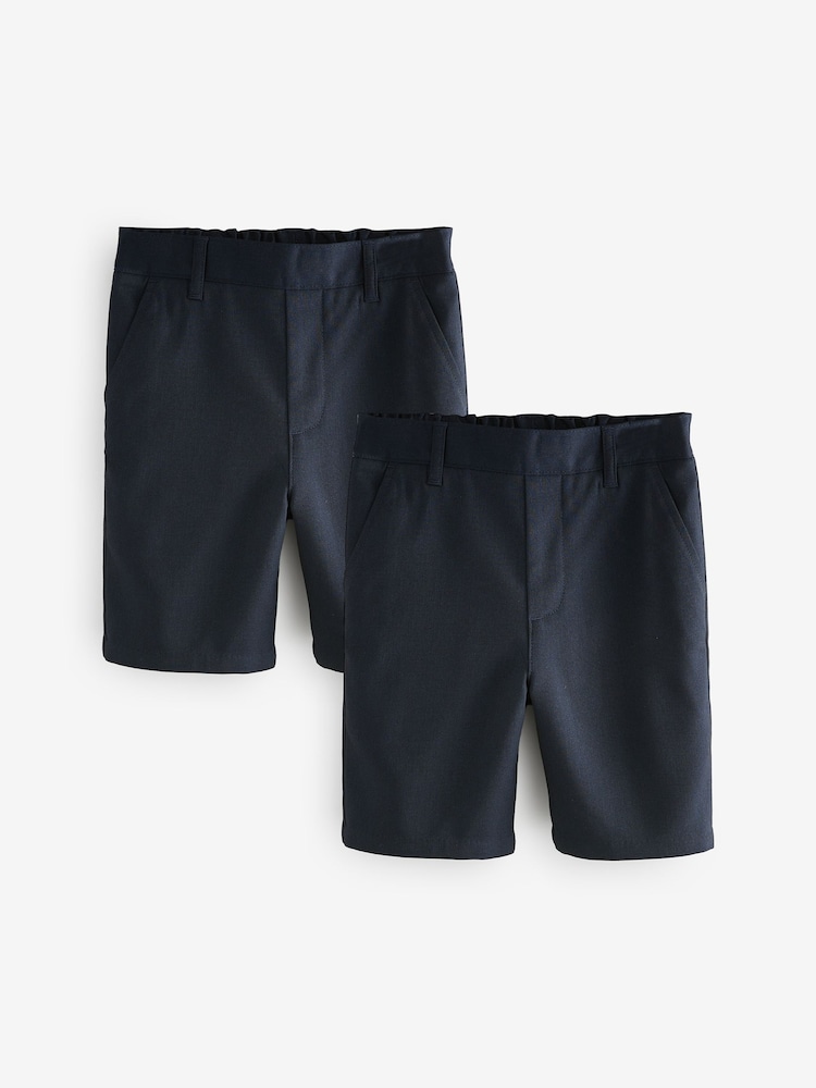 Marineblau - Clarks – Pull-on-Shorts für die Schule in normaler Passform für Jungen, 2er-Pack - Bild 1 von 8 Marineblau - Clarks – Pull-on-Shorts für die Schule in normaler Passform für Jungen, 2er-Pack - Bild 1 von 8