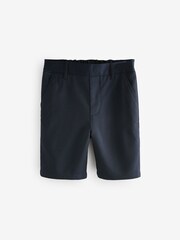 Clarks Navy Regular Boys Pull-On School Shorts 2 Pack - Image 2 of 9