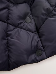 Clarks Navy Girls Shower Resistant Longline Padded Coat - Image 18 of 22