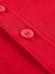 Clarks Red Boys Short Sleeve School Polo Shirts 2 Pack - Image 7 of 8