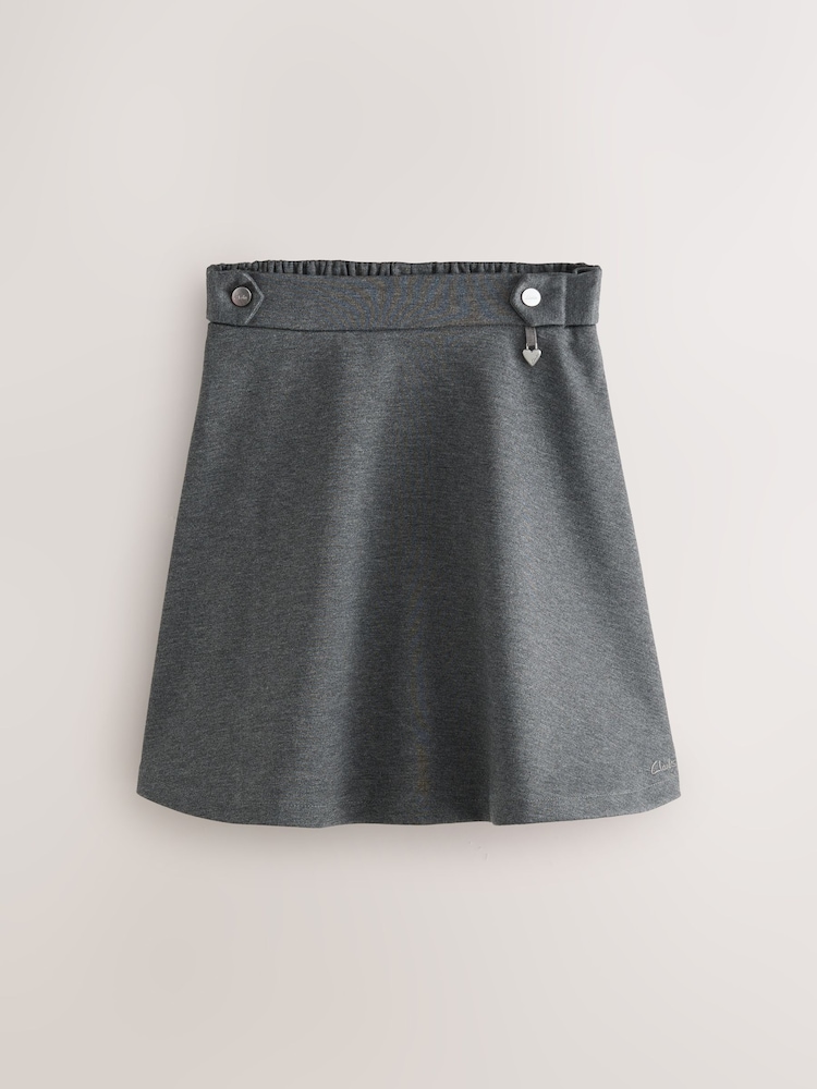 Clarks Grey Girls Pull-On Ponte Skater School Skirts 2 Pack - Image 2 of 5