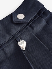 Clarks Navy Girls Pleated School Skirts 2 Pack - Image 4 of 9