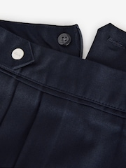 Clarks Navy Girls Pleated School Skirts 2 Pack - Image 8 of 9