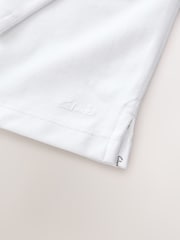 Clarks White Boys Long Sleeve School Polo Shirts 5 Pack - Image 8 of 9