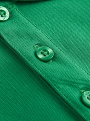 Clarks Green Boys Short Sleeve School Polo Shirts 2 Pack - Image 7 of 8