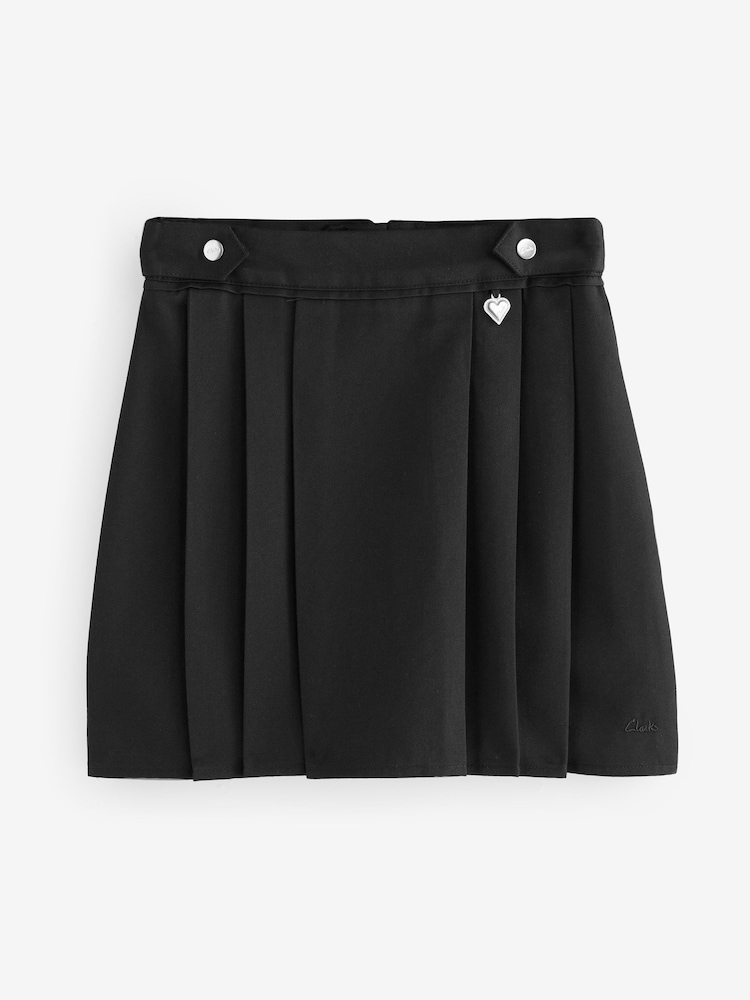 Clarks Black Girls Pleated School Skirts 2 Pack - Image 2 of 6