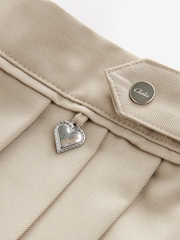 Clarks Stone Girls Pleated School Skirt - Image 3 of 5