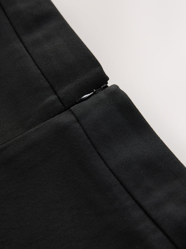 Clarks Black Girls Peplum Woven School Skirt - Image 10 of 10