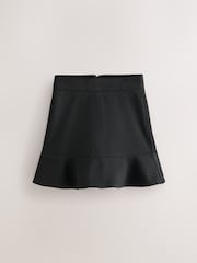 Clarks Black Girls Peplum Woven School Skirt - Image 7 of 10
