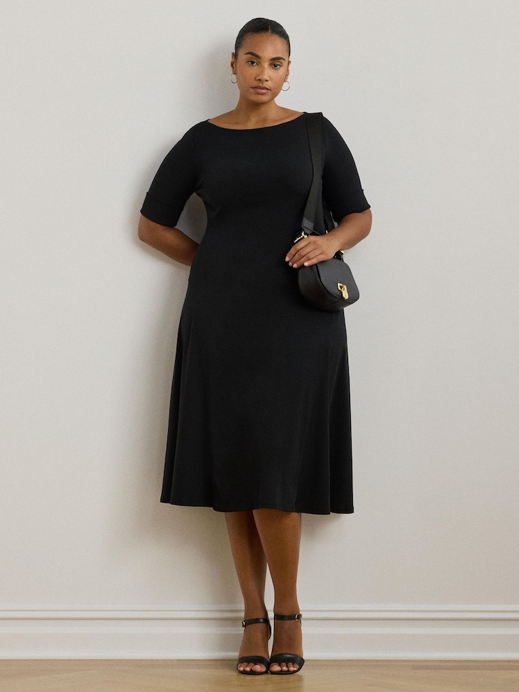 Lauren Ralph Lauren Munzie Stretch Jersey Midi Dress - Image 1 of 5