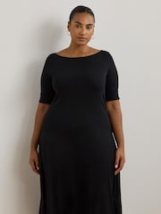 Lauren Ralph Lauren Munzie Stretch Jersey Midi Dress - Image 4 of 5