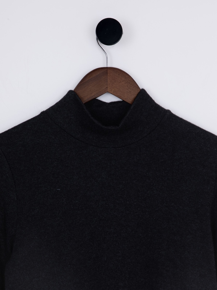 Lakeland Clothing Black Stacey Mock Neck Top - Image 2 of 3